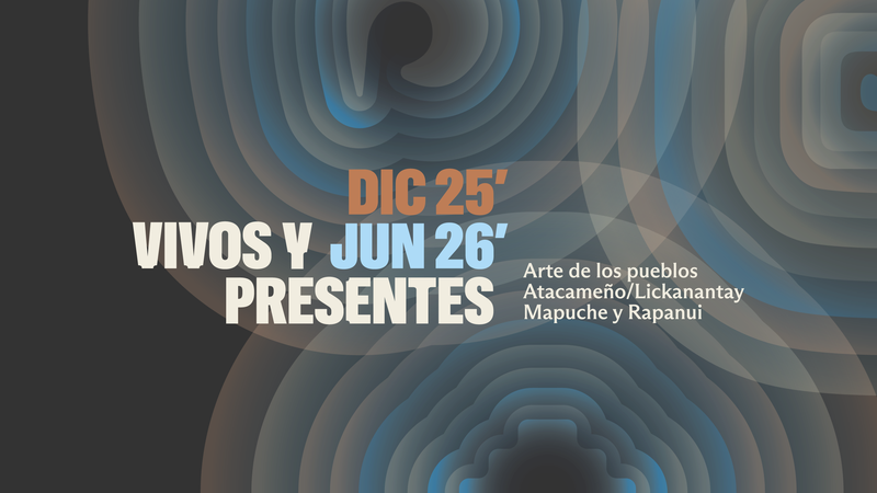 “Vivos y presentes. Arte de los pueblos Atacameño/Lickanantay, Mapuche y Rapanui”–