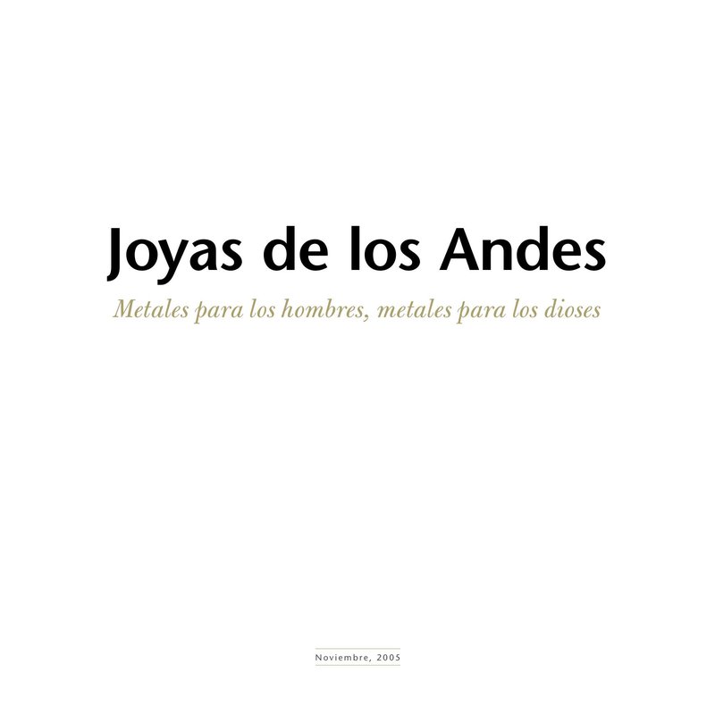 Joyas de los Andes cover